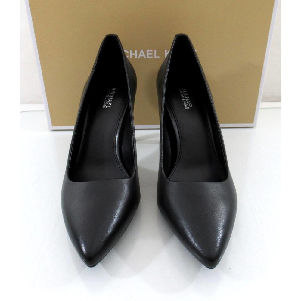 Michael Kors Dorothy Flex Pointy Toe Pumps Heels Leather Black - Picture 4 of 7